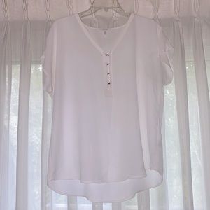 Maurices Sheer White Blouse